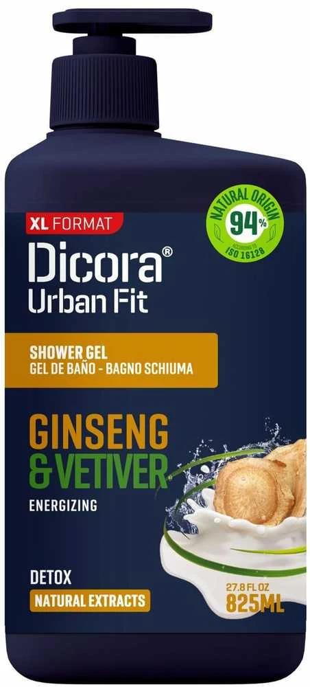 Friendly Organic DICORA dušo želė vetiverija ir ženšenis 825 ml