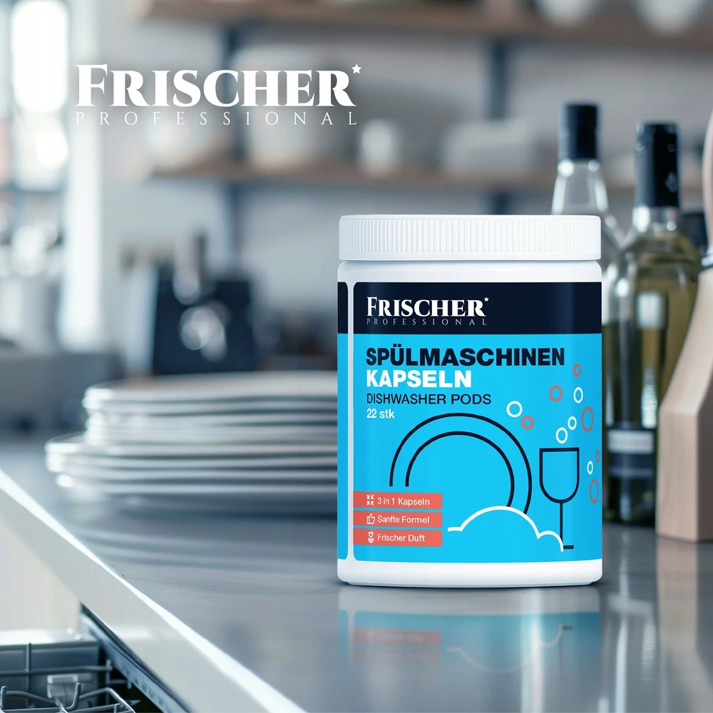Frischer Šviežios 3-in-1 indaplovės kapsulės, 22 vnt