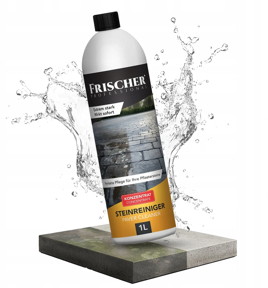 Koncentruotas valiklis grindinio trinkelėms ir akmeniui Frischer, 1000 ml