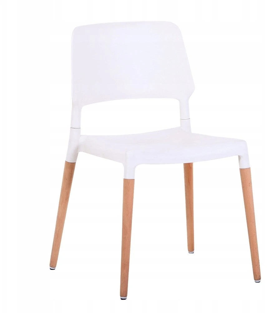 Fromm & Starck Home Select TARCENTO moderni kėdė, balta + medinės kojos