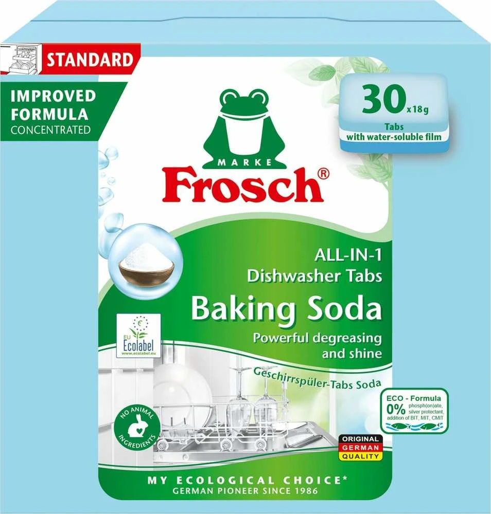 TABLETĖS INDAPLOVĖMS FROSCH SU SODA 540G
