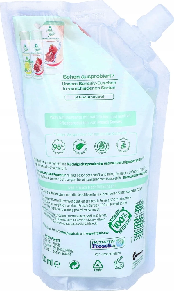 Skystas muilas Frosch VAIKAMS, 500 ml
