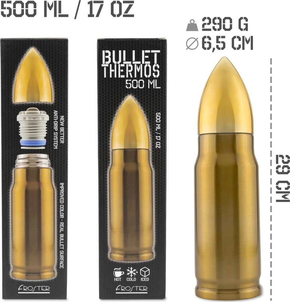 Froster Bullet Brass termoso kasetė 500 ml