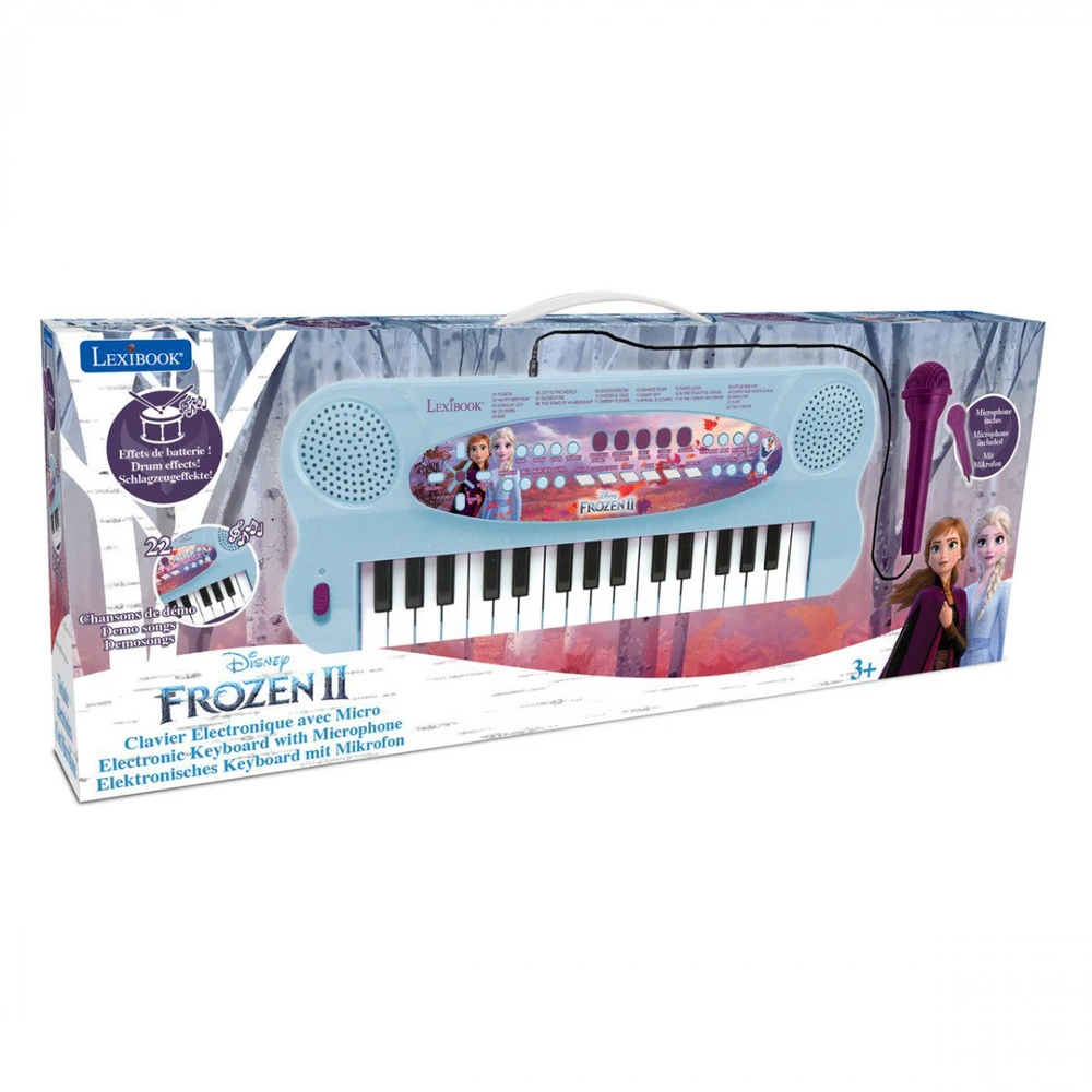 Lexibook,Disney Lexibook - Disney „Frozen“ – elektroninė klaviatūra su mikrofonu (32 klavišai) (K703FZ)