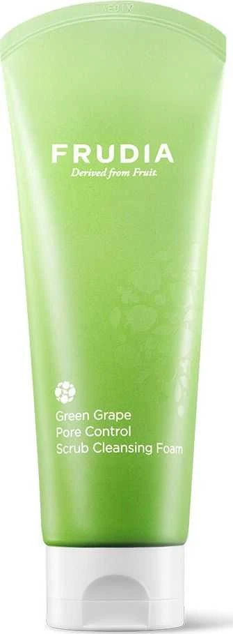 Frudia Žalias Grape Pore Control Scrub Cleansing Foam Sebumą reguliuojantis šveitiklis-putos su vynuogėmis-145ml