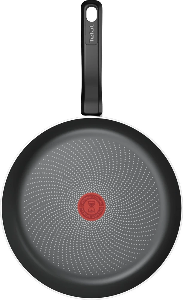 TEFAL keptuvė | H0560642 | Kepimui | 28 cm skersmuo | Tinka indukcinei kaitlentei | Fiksuota rankena | Juodas