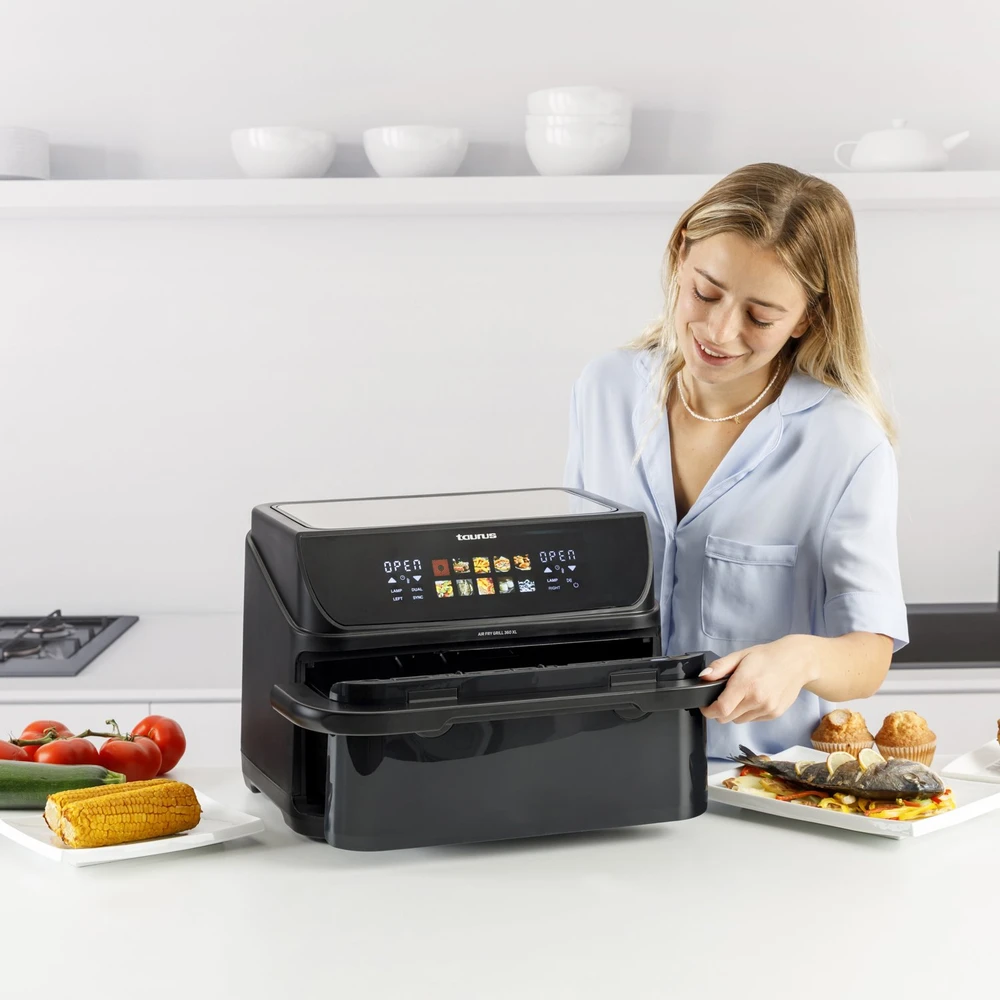 Gruzdintuvė be riebalų su ilgu krepšeliu ir grotelėmis Taurus 973004000