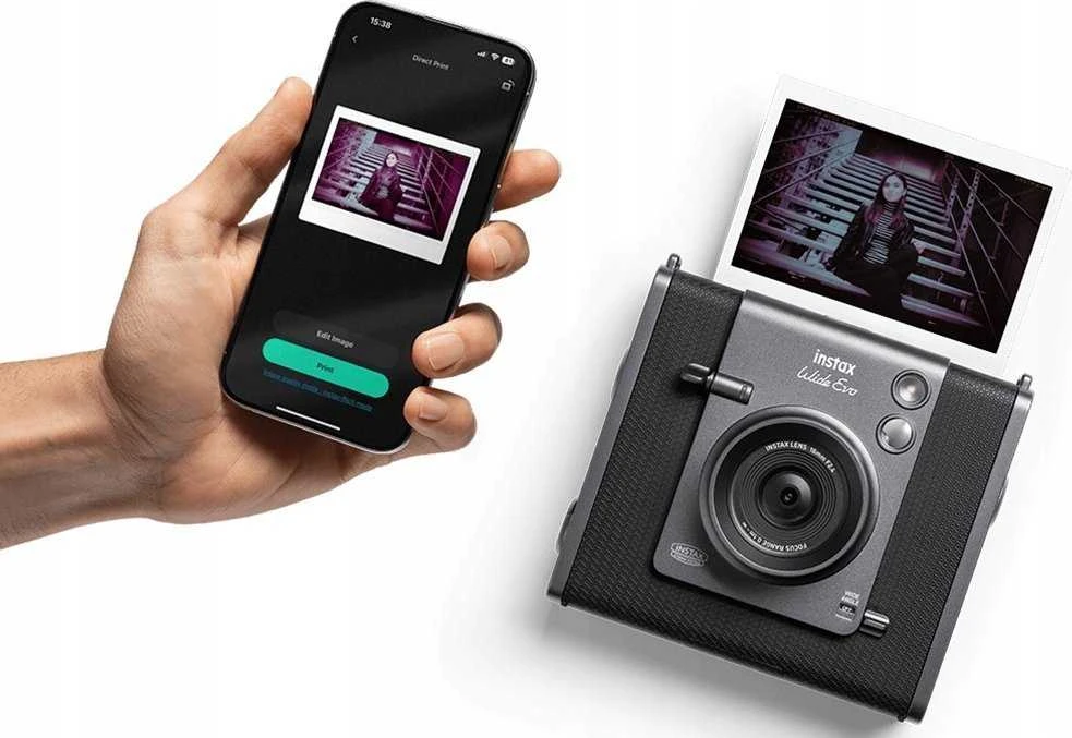 Fujifilm Momentinis fotoaparatas instax WIDE EVO Juodas, INSTAX WIDE EVO Juodas EX D
