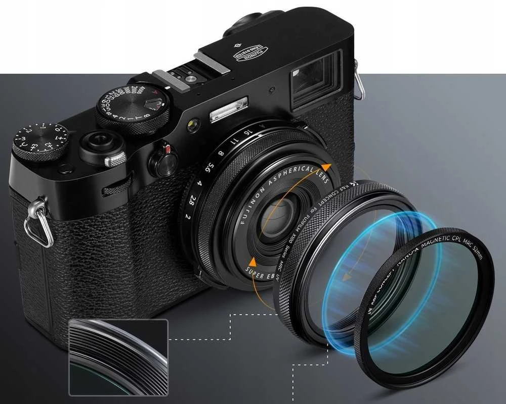 K&F filtras UV Nano-X MRC CONCEPT, skirtas „FujiFilm X100 X100S X100V X100F X100VI“ / KF01.2882