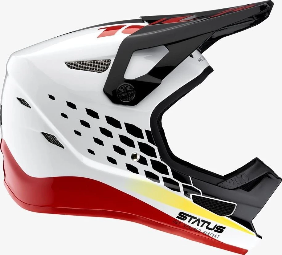 100 Percent 100% Kask uždaras STATUS DH/BMX šalmas Hellfire rožinis. XL (61-62 cm)