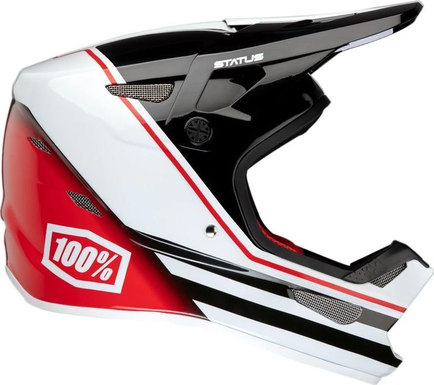 100 Percent 100% Kask uždaras STATUS DH/BMX šalmas Hellfire rožinis. XL (61-62 cm)