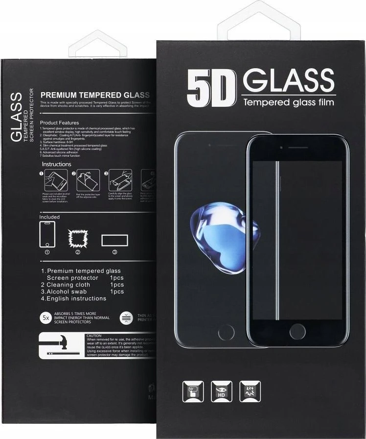 Oem 5D Full Glue Tempered Glass - for iPhone 16 Pro Max (Privacy) juodas