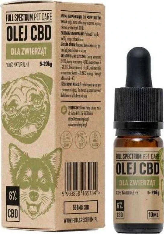 Green Paw Žalias Paw Žalias PAW Pet Care 6% naminių gyvūnėlių aliejus su CBD 10ml