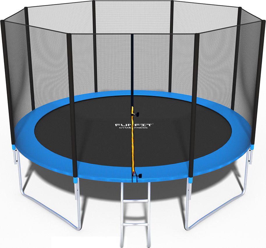 Batutas su tinklu FunFit 374cm + kopetėlės
