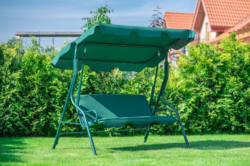 Funfit Garden Sodo sūpynės "Relax" 3 asmenims, žalios spalvos