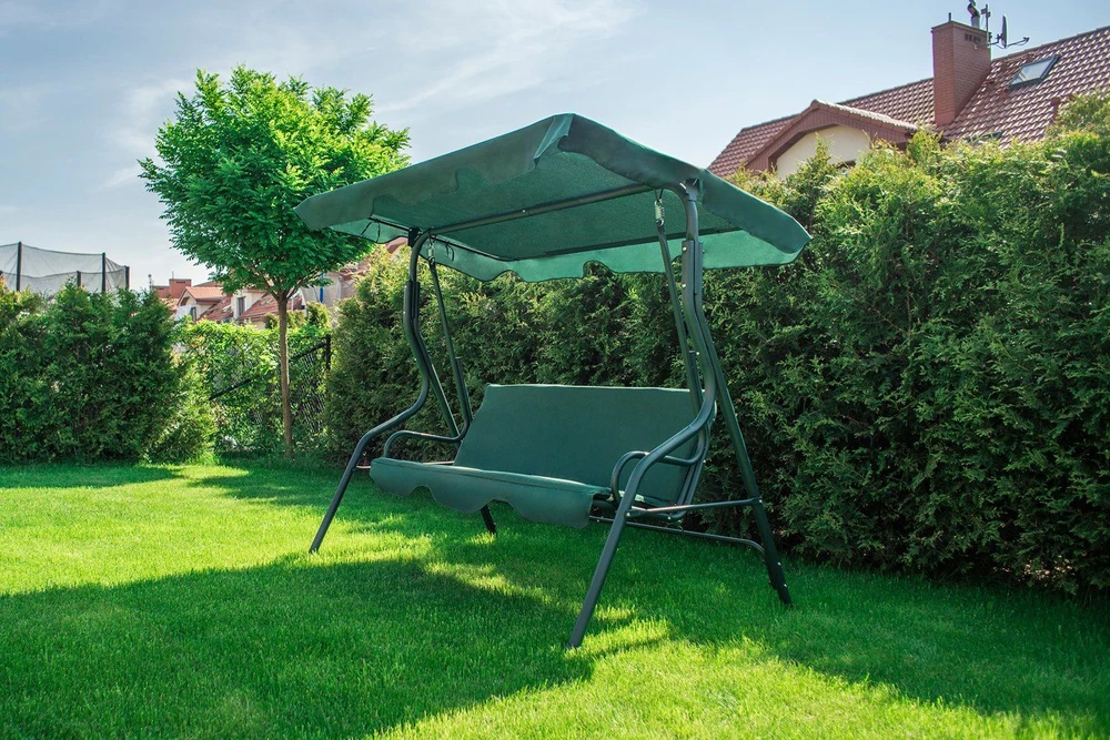 Funfit Garden Sodo sūpynės "Relax" 3 asmenims, žalios spalvos