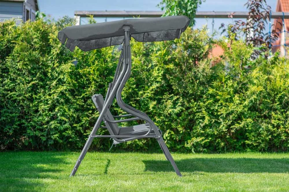 Funfit Garden Sodo sūpynės "Relax" 3 asmenims, pilkos spalvos