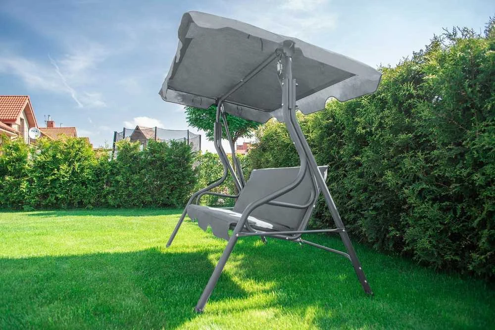 Funfit Garden Sodo sūpynės "Relax" 3 asmenims, pilkos spalvos