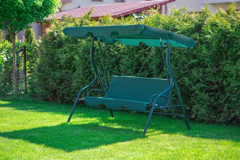 Funfit Garden Sodo sūpynės "Relax" 3 asmenims, žalios spalvos