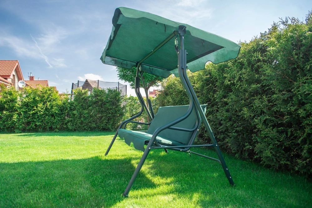 Funfit Garden Sodo sūpynės "Relax" 3 asmenims, žalios spalvos