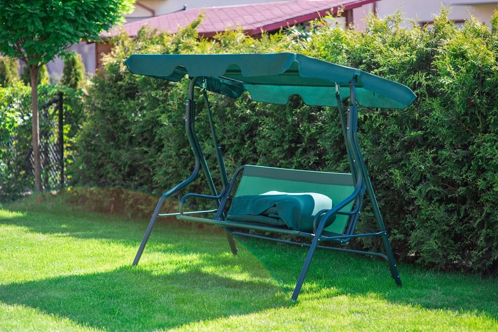 Funfit Garden Sodo sūpynės "Relax" 3 asmenims, žalios spalvos