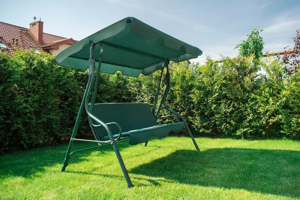 Funfit Garden Sodo sūpynės "Relax" 3 asmenims, žalios spalvos