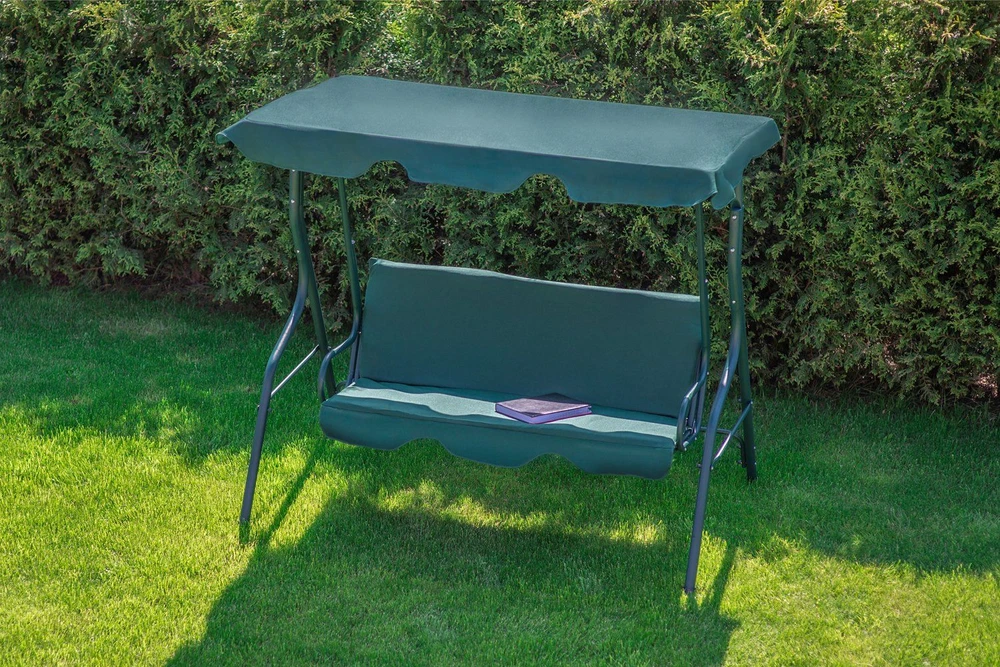 Funfit Garden Sodo sūpynės "Relax" 3 asmenims, žalios spalvos