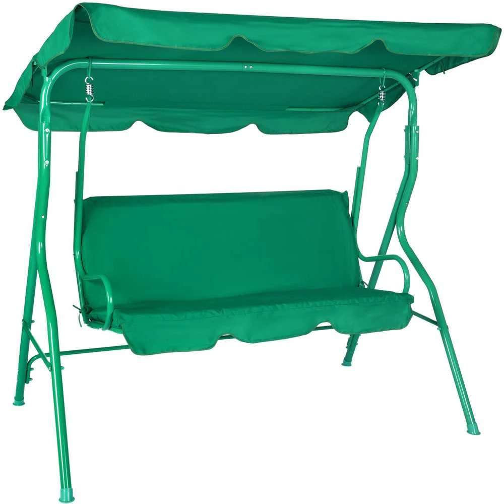 Funfit Garden Sodo sūpynės "Relax" 3 asmenims, žalios spalvos
