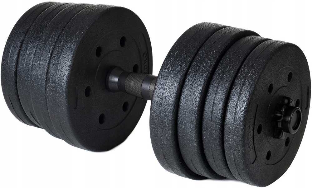 „Funfit 4258“ bituminiai hanteliai, 2 x 10 kg, juodi