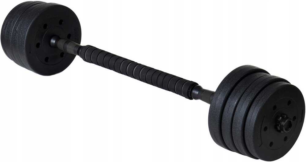 „Funfit 4258“ bituminiai hanteliai, 2 x 10 kg, juodi