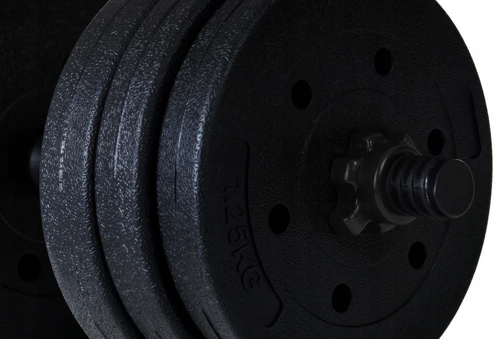 „Funfit“ hanteliai 4255 bituminiai 2 x 10 kg