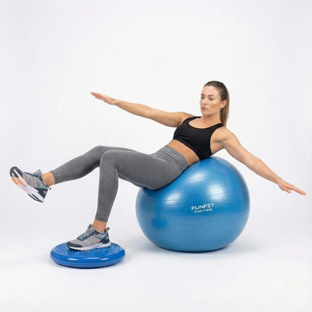 Funfit Poduszka sensoryczna 33 cm mėlyna