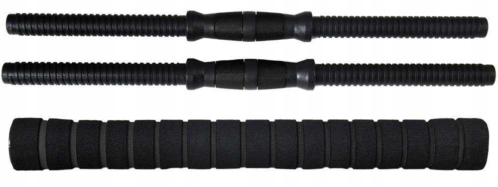 FunFit Bituminiai hanteliai 40 kg 4 viename rinkinys + rankenos