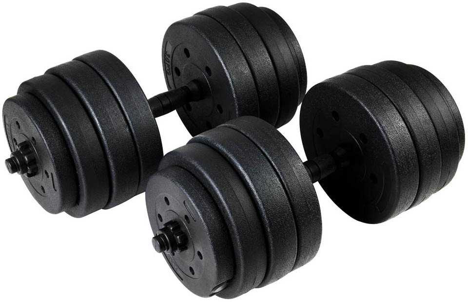 Funfit Hanteliai 4257 bituminiai 2 x 20 kg