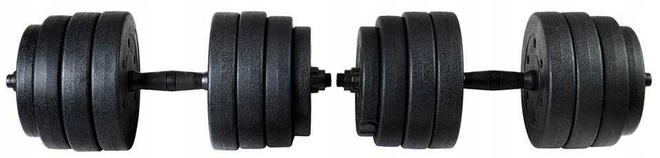 Funfit Hanteliai 4257 bituminiai 2 x 20 kg