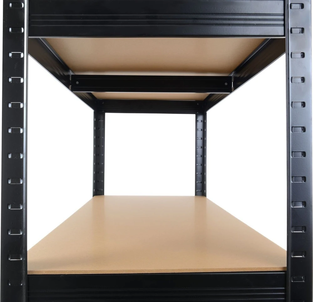 Funfit Metalinė sandėliavimo lentyna 180x90x40 cm juoda