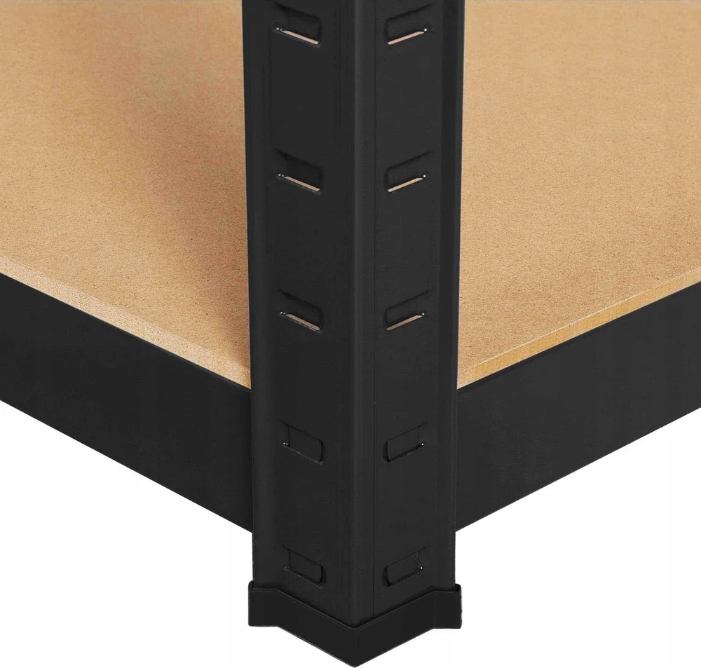 Funfit Metalinė laikymo lentyna 150x75x30 cm JUODA