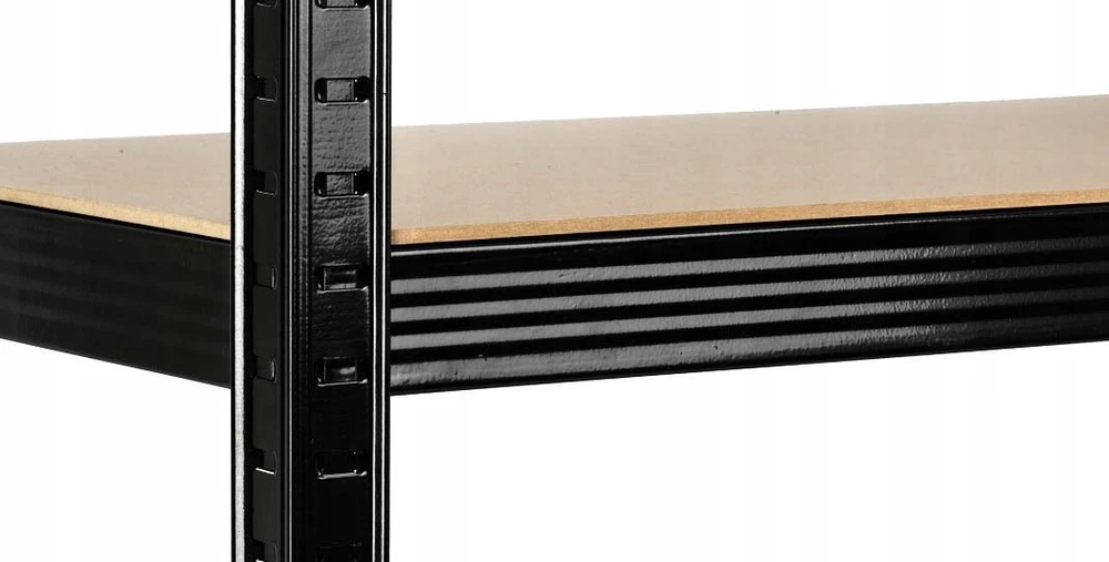 Funfit Metalinė laikymo lentyna 150x75x30 cm JUODA