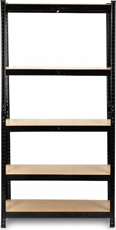 Funfit Metalinė laikymo lentyna 150x75x30 cm JUODA