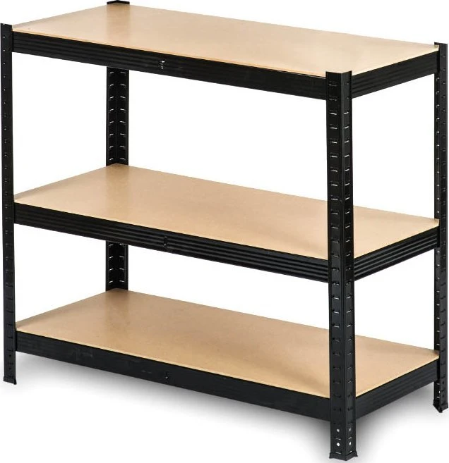 Funfit Metalinė laikymo lentyna 150x75x30 cm JUODA