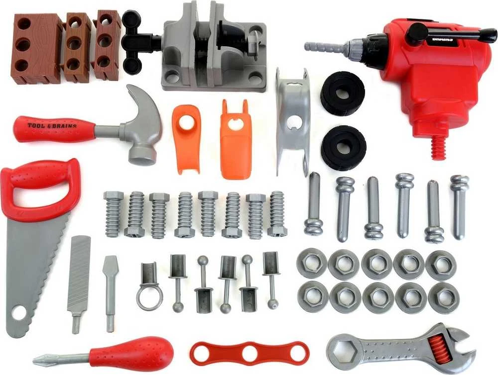 FunFit Žaislinis meistro įrankių rinkinys, įrankių komplektai Workbench With Tools