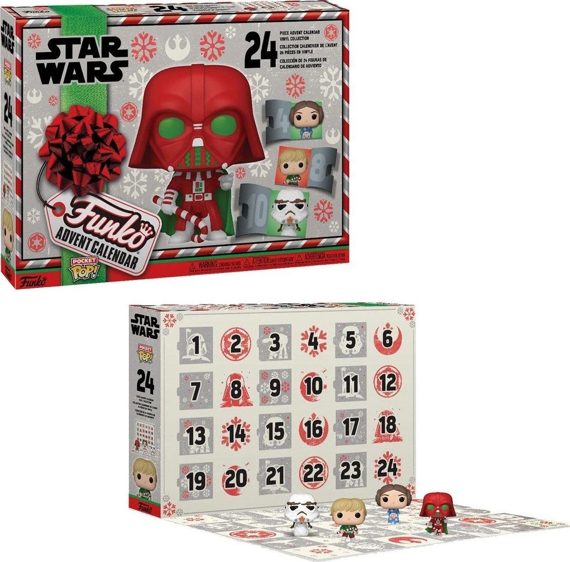 Star Wars Funko POP kalendoriaus dėžutės ir mini figūrėlės