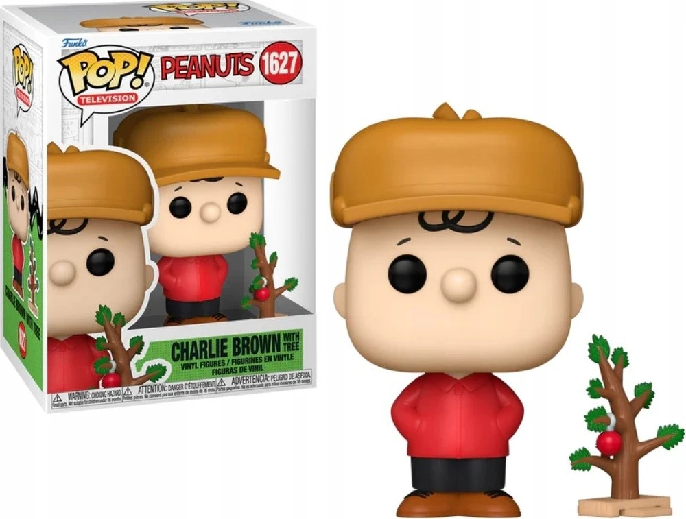 FUNKO POP! Vinilinė figūrėlė: Peanuts - Charlie Brown with Tree, 9.5 cm