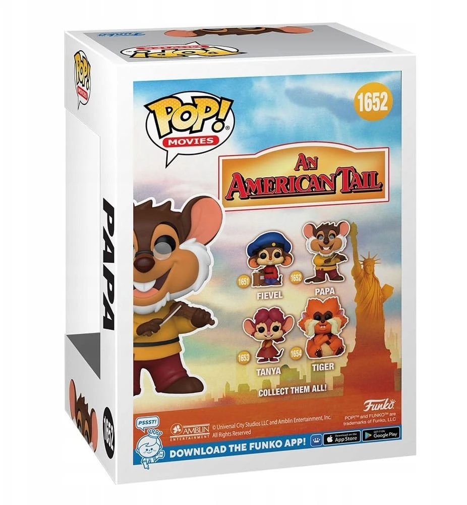 FUNKO POP! Vinilinė figūrėlė: An American Tail - Papa, 9 cm