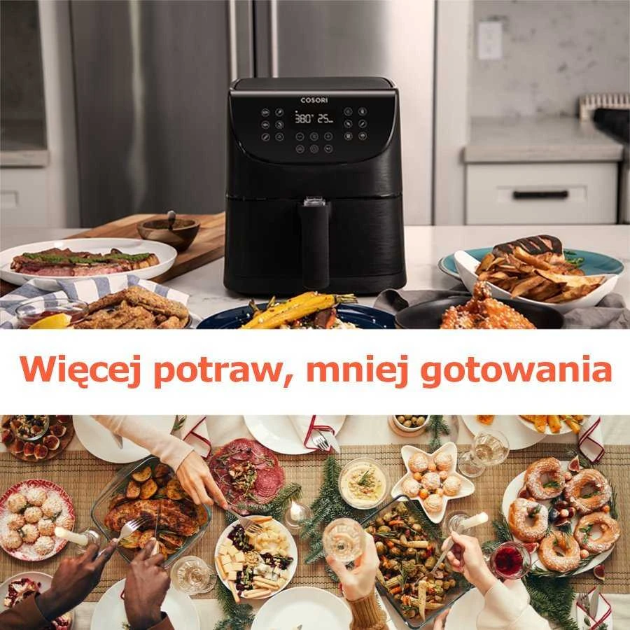 Cosori Smart CS158-AF-RXB karšto oro gruzdintuvė, 5.5l