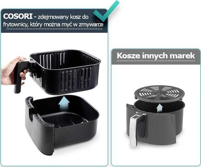 Cosori Smart CS158-AF-RXB karšto oro gruzdintuvė, 5.5l