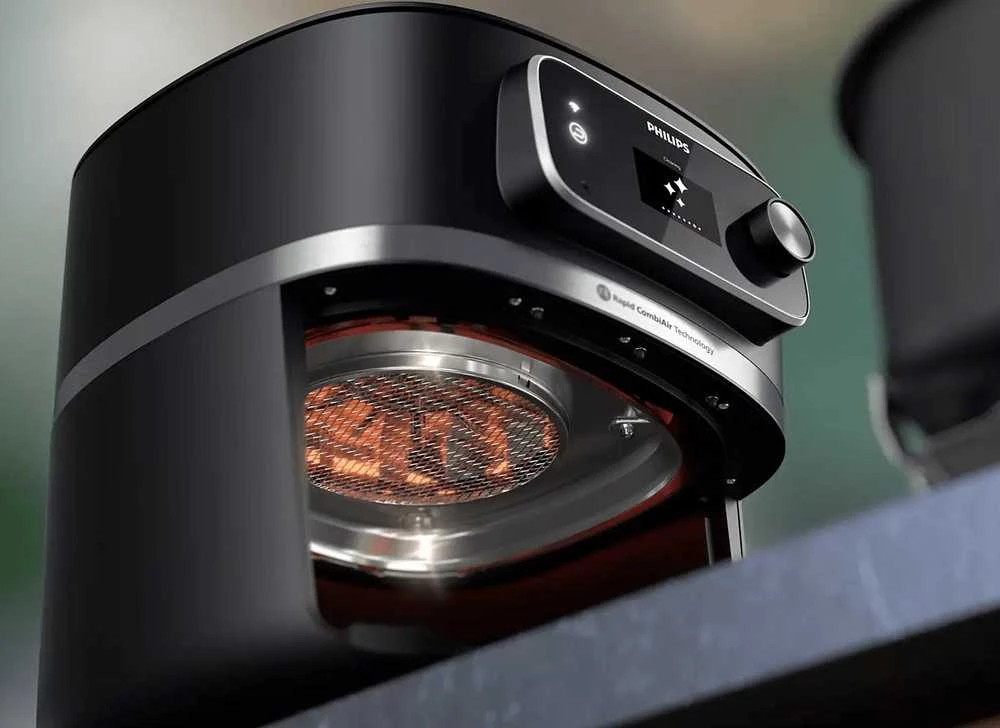 Gruzdintuvė Philips Combi HD9880/90, Juodos spalvos
