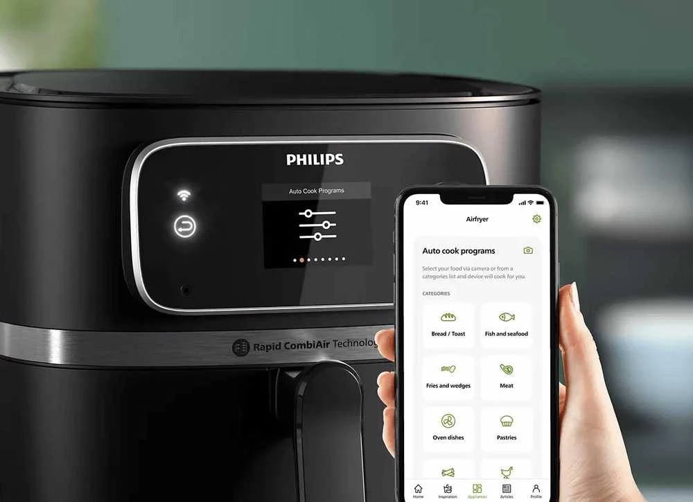 Gruzdintuvė Philips Combi HD9880/90, Juodos spalvos