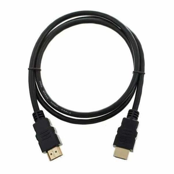 Juodas 3 metrų HDMI laidas su auksintu dengimu jungtimis