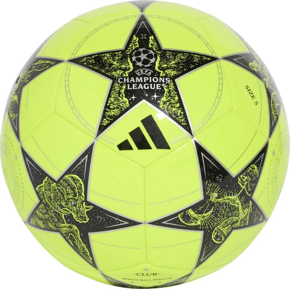 Adidas Futbolo kamuolys adidas UCL Club 25/26 League Stage geltona ir-juoda JP1537 5